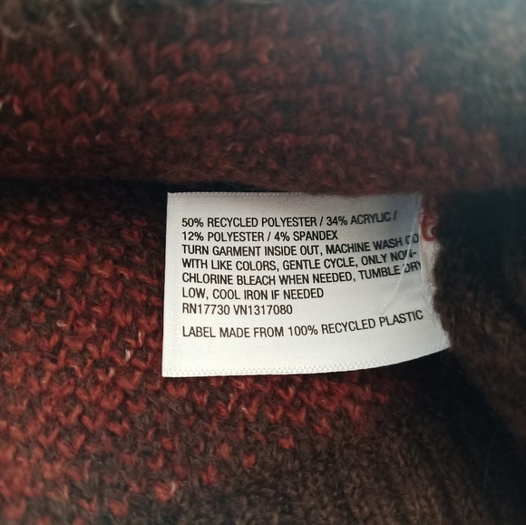 Ava & Viv Brown Tiger Stripe Animal Print Sweater 2X - Picture 5 of 6